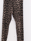 BASERANGE 25 Autumn/Winter SYNC Skinny Stirrup Casual Pants BAS-PASL-CI-AU25-LEOPARD